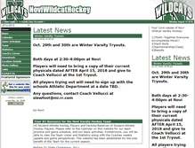 Tablet Screenshot of noviwildcathockey.com